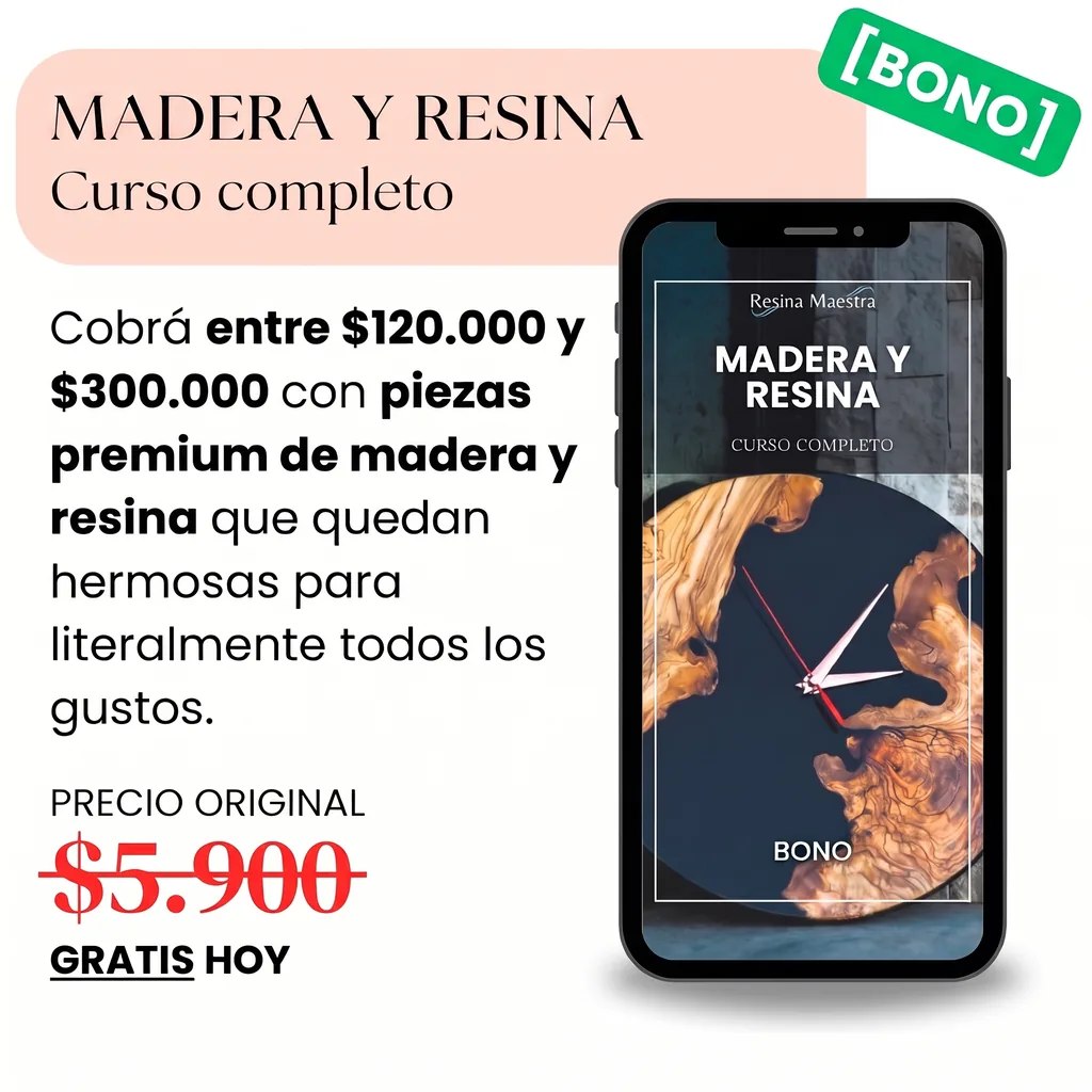 Madera y resina — bono
